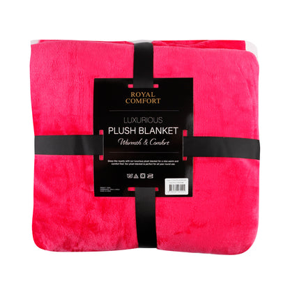 Royal Comfort Plush Blanket Faux Mink Throw Super Soft Large 220cm x 240cm-Bedding-PEROZ Accessories