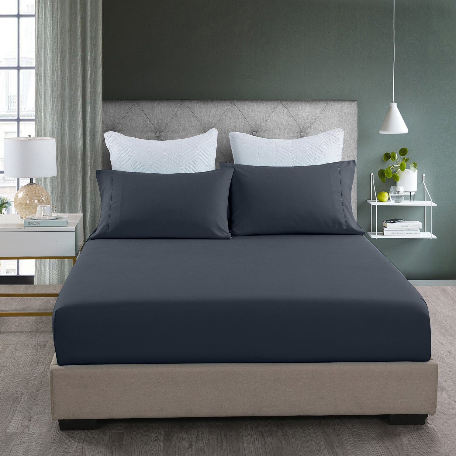 Royal Comfort 2000TC 3 Piece Fitted Sheet and Pillowcase Set Bamboo Cooling-Bed Linen-PEROZ Accessories