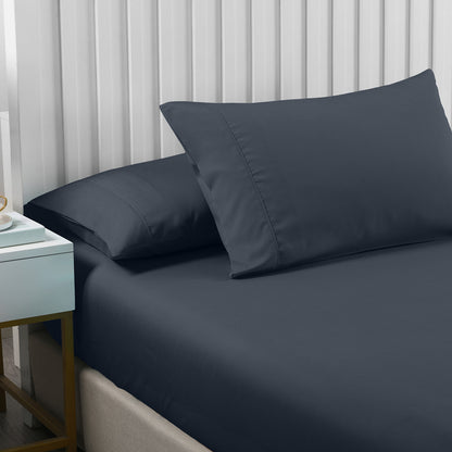 Royal Comfort 2000TC 3 Piece Fitted Sheet and Pillowcase Set Bamboo Cooling-Bed Linen-PEROZ Accessories