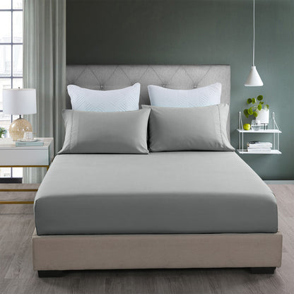 Royal Comfort 2000TC 3 Piece Fitted Sheet and Pillowcase Set Bamboo Cooling-Bed Linen-PEROZ Accessories