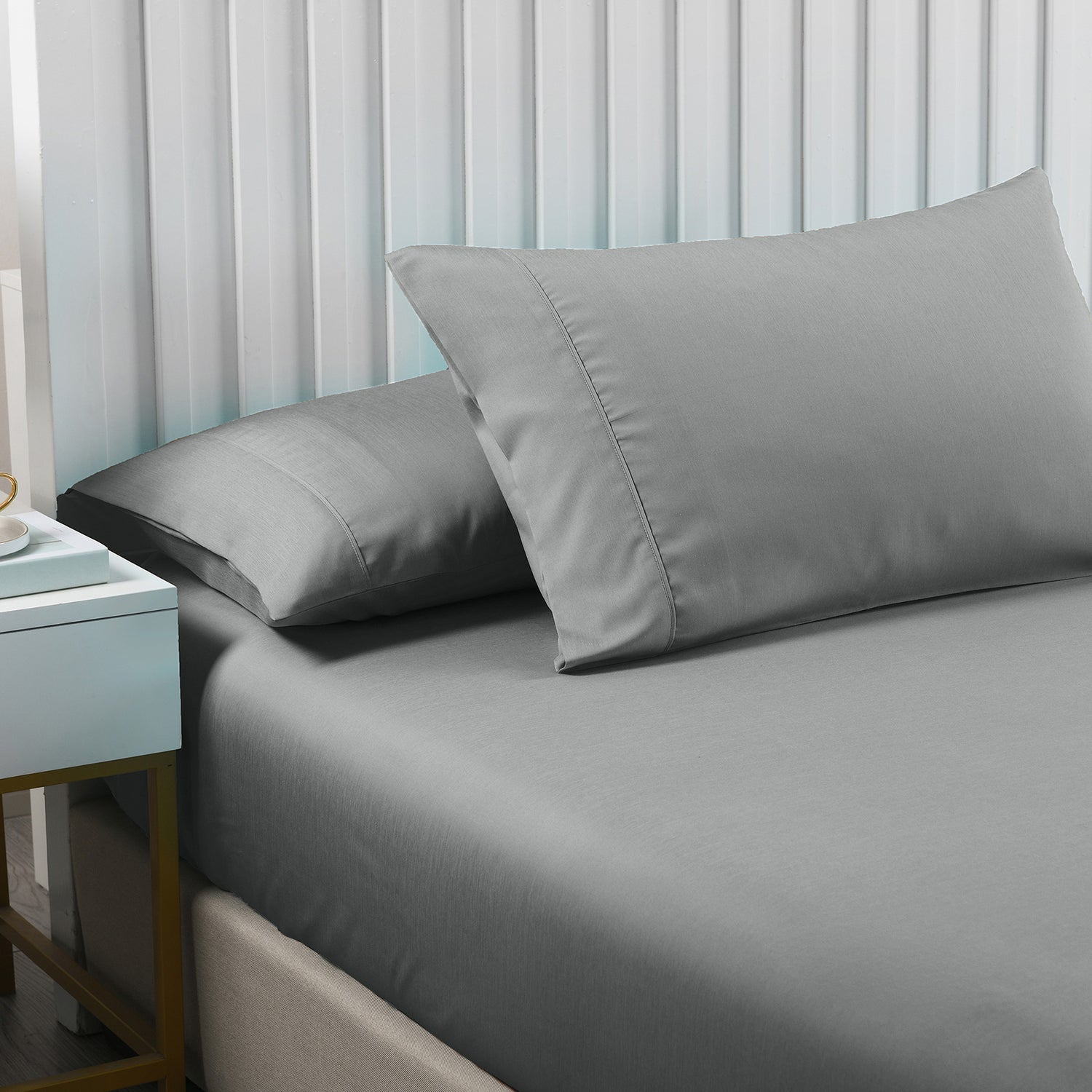 Royal Comfort 2000TC 3 Piece Fitted Sheet and Pillowcase Set Bamboo Cooling-Bed Linen-PEROZ Accessories
