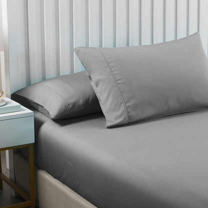 Royal Comfort 2000TC 3 Piece Fitted Sheet and Pillowcase Set Bamboo Cooling-Bed Linen-PEROZ Accessories