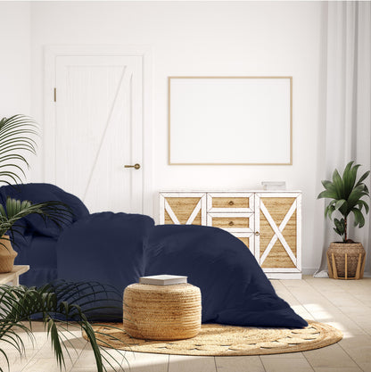 Royal Comfort 1000 Thread Count Bamboo Cotton Sheet and Quilt Cover Complete Set-Bed Linen-PEROZ Accessories
