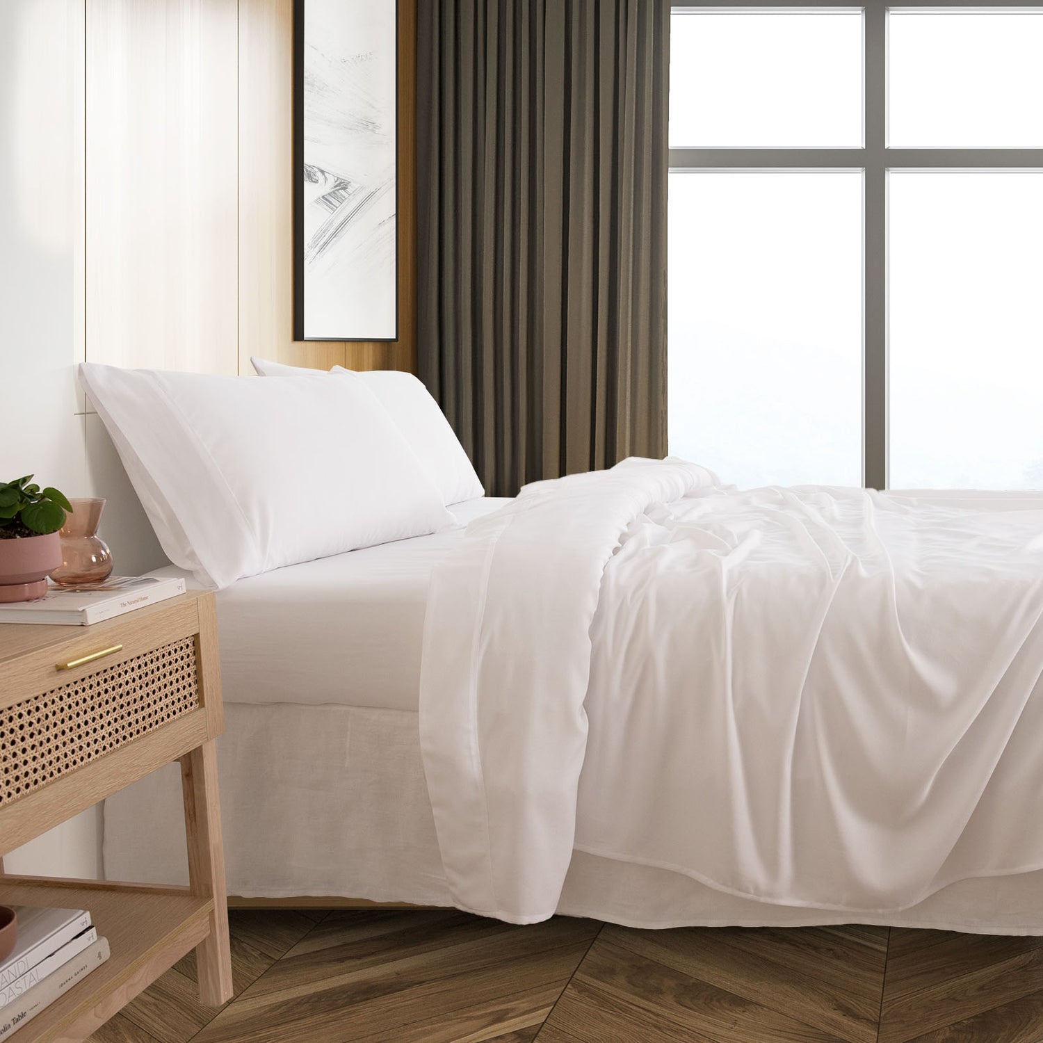Royal Comfort Linen Sheet Set Premium Bedding Luxury Breathable Ultra Soft-Bed Linen-PEROZ Accessories