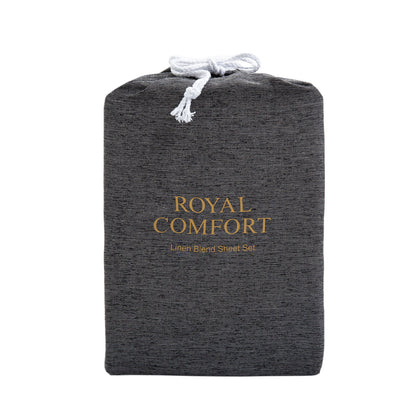 Royal Comfort Linen Sheet Set Premium Bedding Luxury Breathable Ultra Soft-Bed Linen-PEROZ Accessories