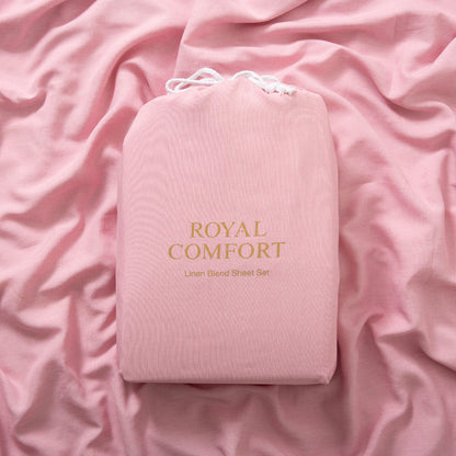 Royal Comfort Linen Sheet Set Premium Bedding Luxury Breathable Ultra Soft-Bed Linen-PEROZ Accessories