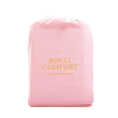 Royal Comfort Linen Sheet Set Premium Bedding Luxury Breathable Ultra Soft-Bed Linen-PEROZ Accessories
