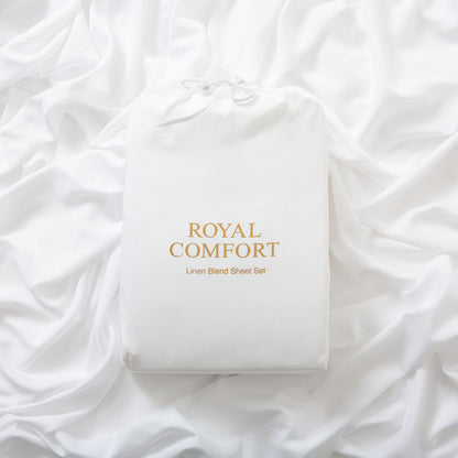 Royal Comfort Linen Sheet Set Premium Bedding Luxury Breathable Ultra Soft-Bed Linen-PEROZ Accessories