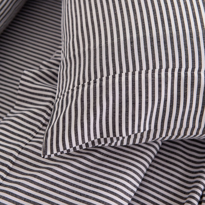 Royal Comfort Stripes Linen Blend Sheet Set Bedding Luxury Breathable Ultra Soft-Bed Linen-PEROZ Accessories