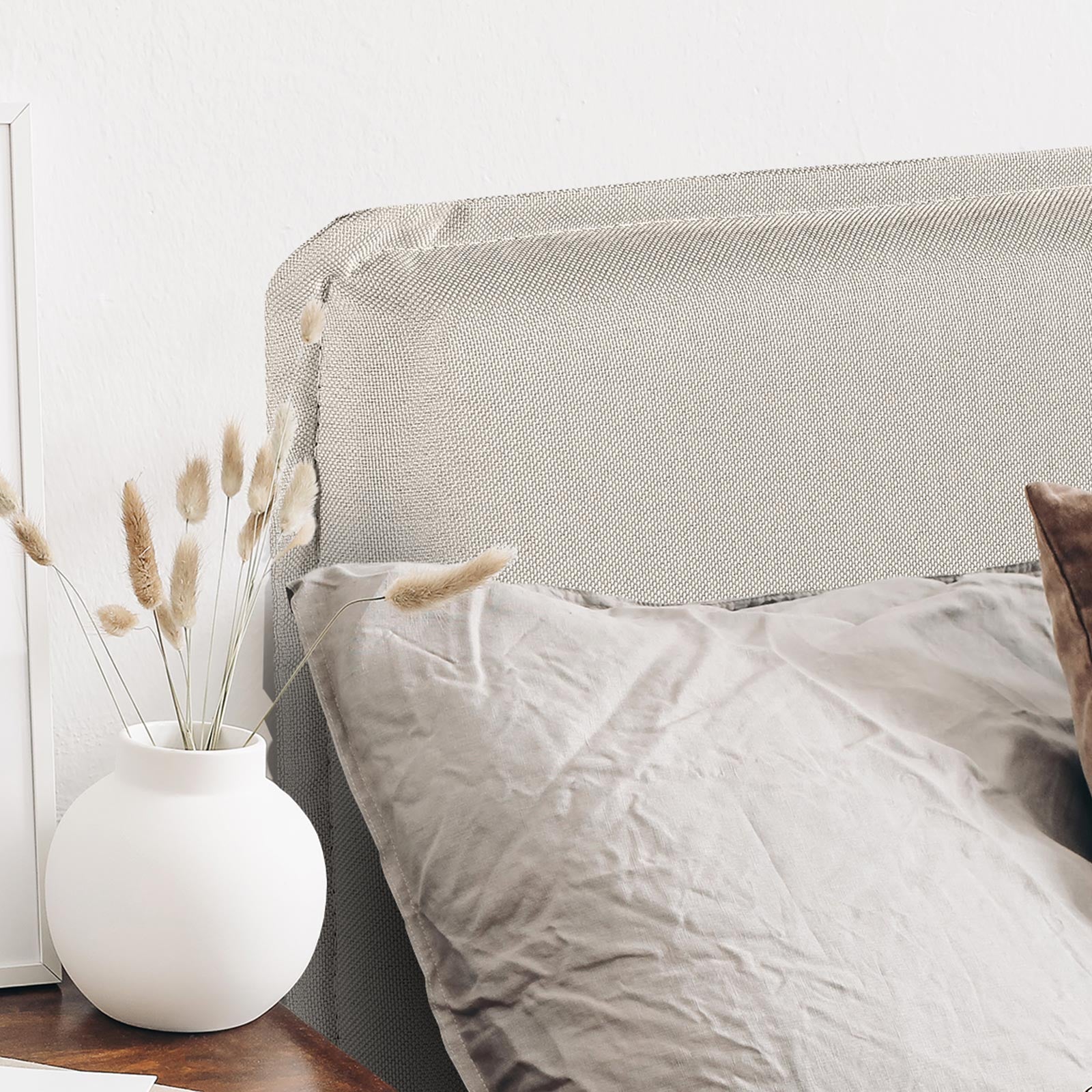 Milano Decor Malaga Bed Head Headboard Bedhead Upholstered-Bed Frames &amp; Bases-PEROZ Accessories