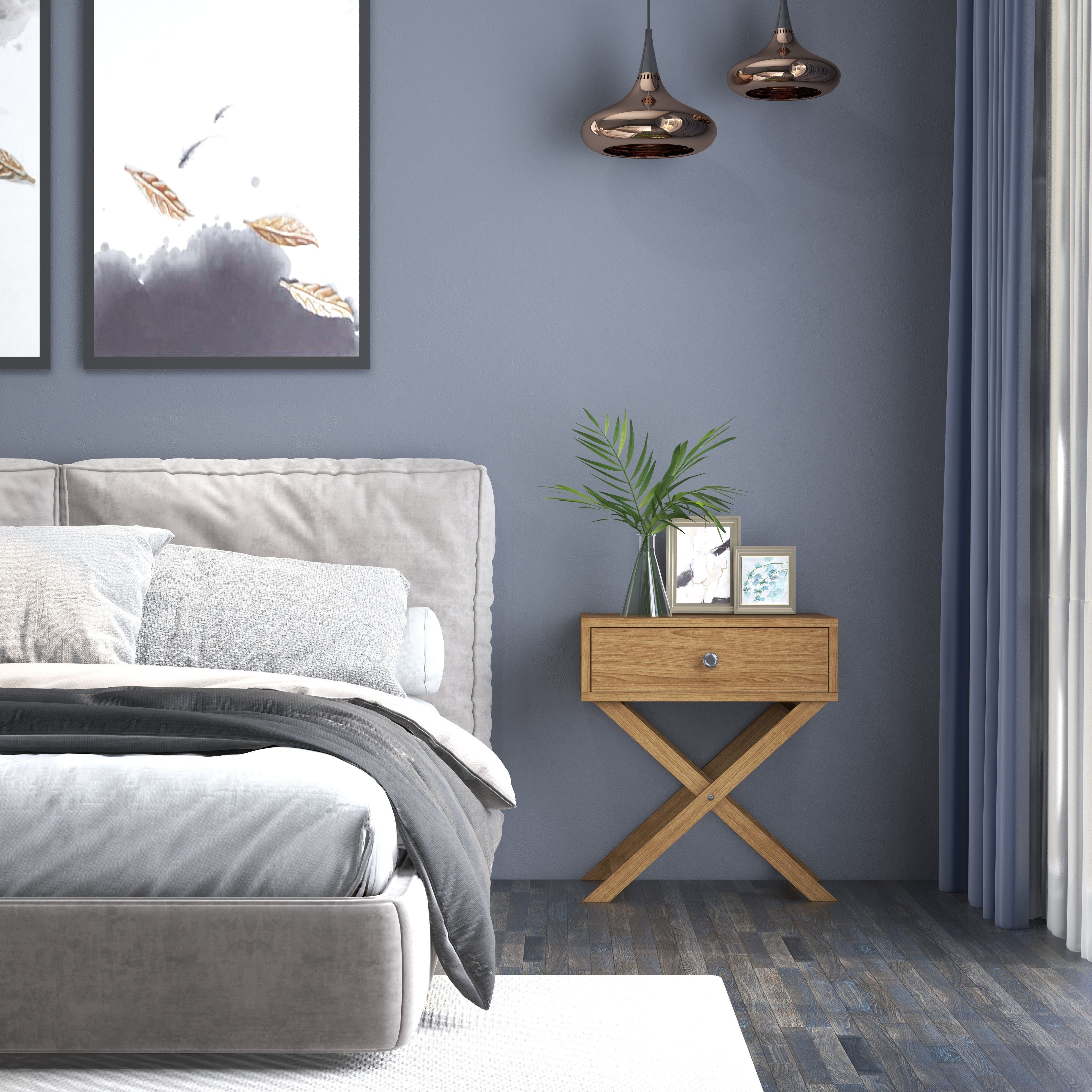 Milano Decor Bedside Table Surry Hills Storage Cabinet Bedroom-Bedside Tables-PEROZ Accessories