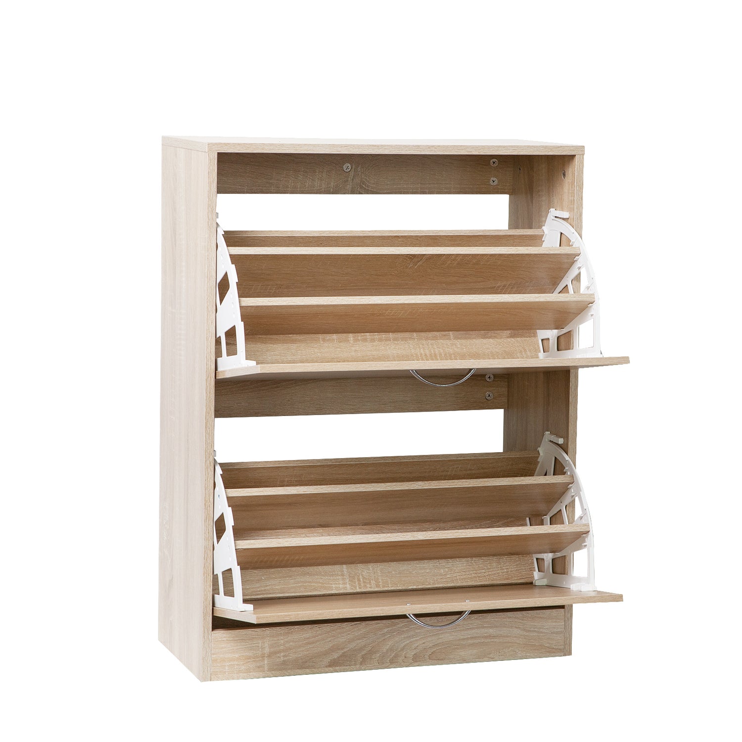 Milano Decor 24 Pair Wooden Shoe Cabinet Drawer Storage-Shoe Storage-PEROZ Accessories