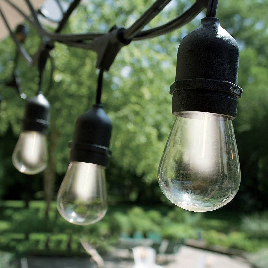 Milano Decor Edison Globe Solar Powered Lamp String Lights || 20 Lights-Equipment-PEROZ Accessories