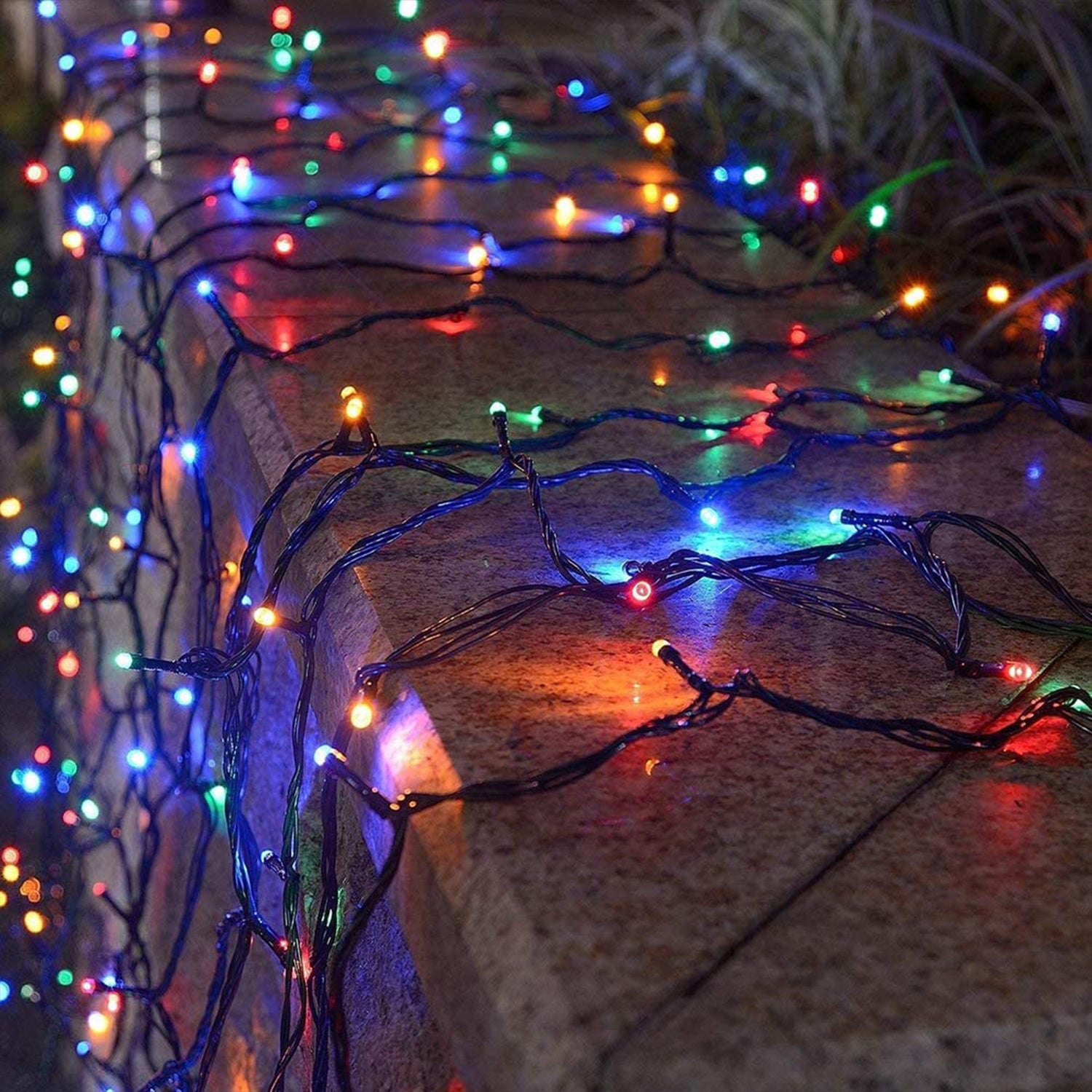 Milano Decor Solar Powered Outdoor Fairy Lights - 200 Lights - Multicoloured-Equipment-PEROZ Accessories