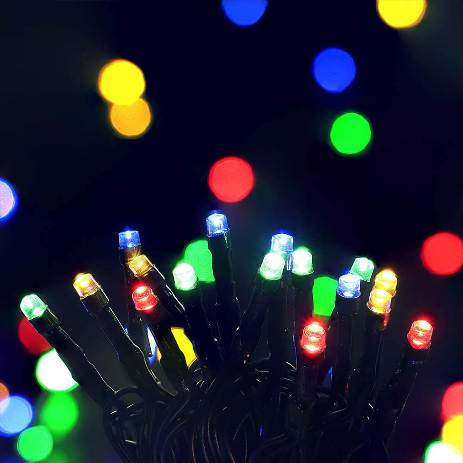 Milano Decor Solar Powered Outdoor Fairy Lights - 200 Lights - Multicoloured-Equipment-PEROZ Accessories