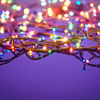 Milano Decor Outdoor LED Plug In Fairy Lights - 200 Lights - Multicoloured-Equipment-PEROZ Accessories