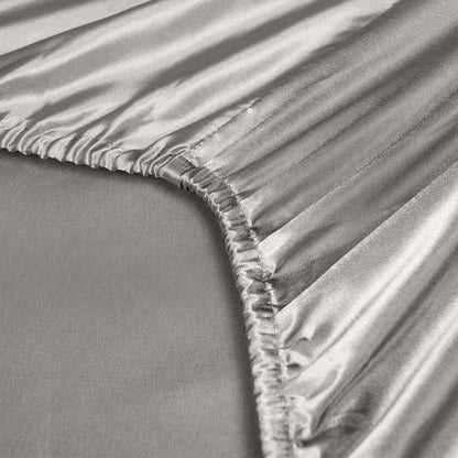 Royal Comfort Satin Sheet Set 3 Piece Fitted Sheet Pillowcase Soft Silky Smooth-Bed Linen-PEROZ Accessories