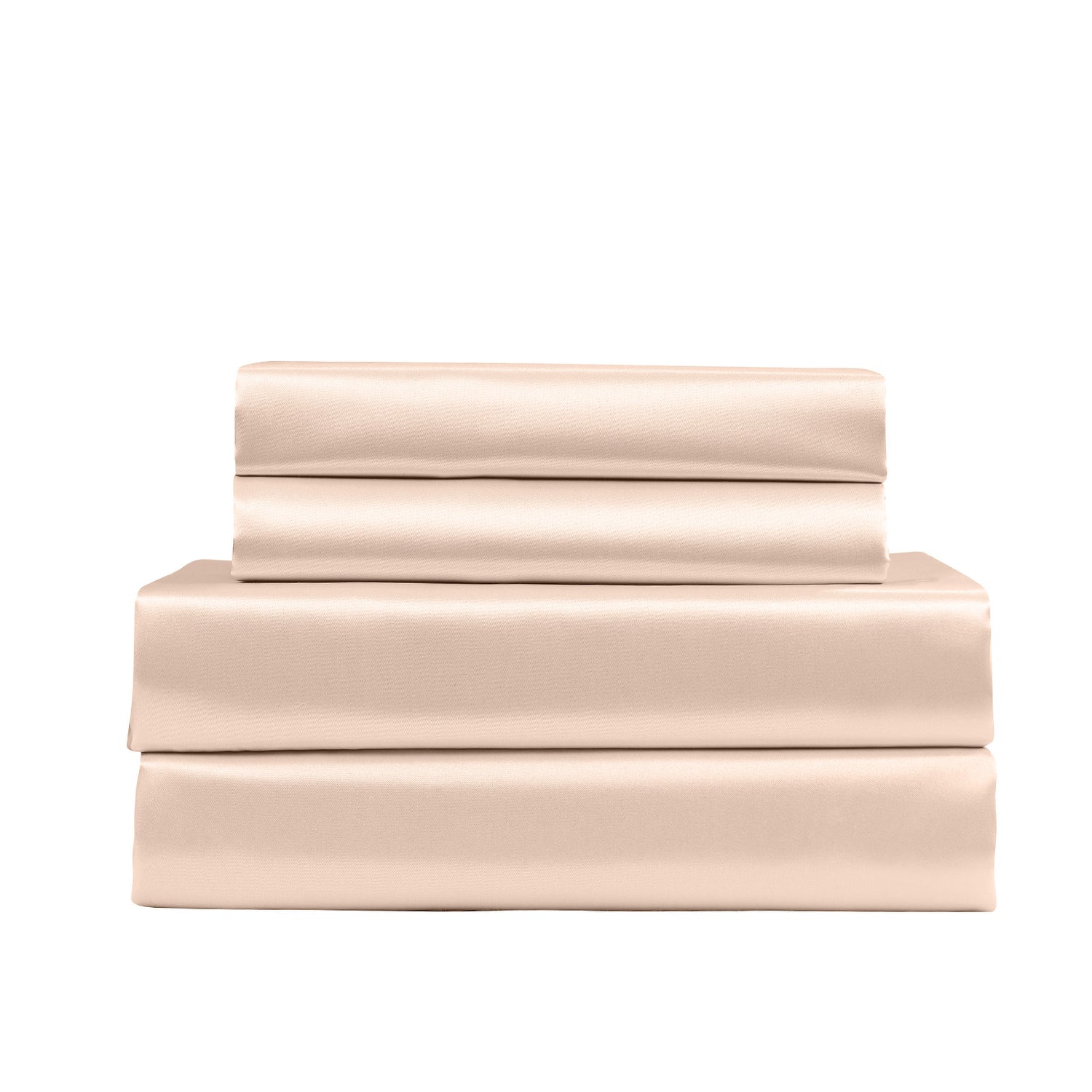 Royal Comfort Satin Sheet Set 4 Piece Fitted Flat Sheet Pillowcases Silky Smooth-Bed Linen-PEROZ Accessories