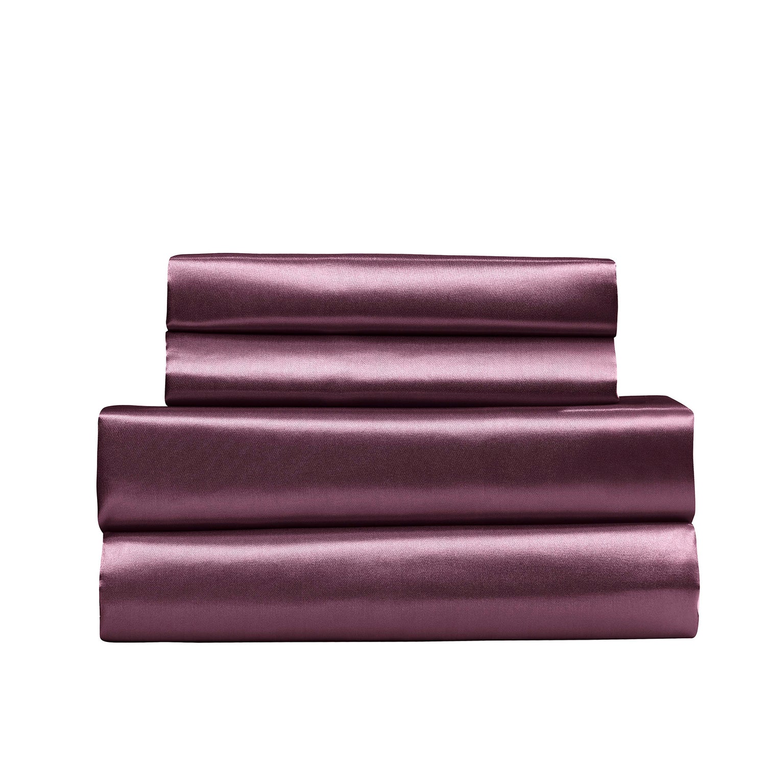 Royal Comfort Satin Sheet Set 4 Piece Fitted Flat Sheet Pillowcases Silky Smooth-Bed Linen-PEROZ Accessories