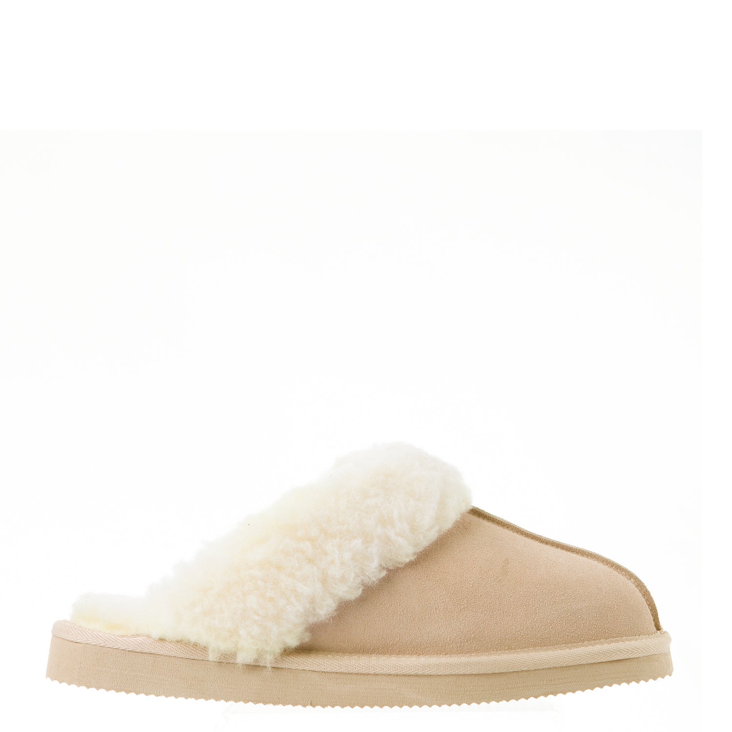 Royal Comfort Ugg Scuff Slippers Womens Leather Upper Wool Lining Breathable-Footwear-PEROZ Accessories