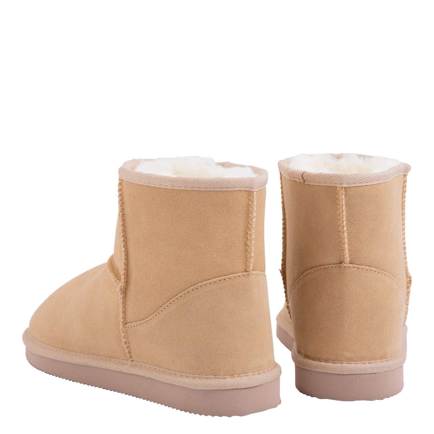 Royal Comfort Ugg Slipper Boots Womens Leather Upper Wool Lining Breathable-Footwear-PEROZ Accessories