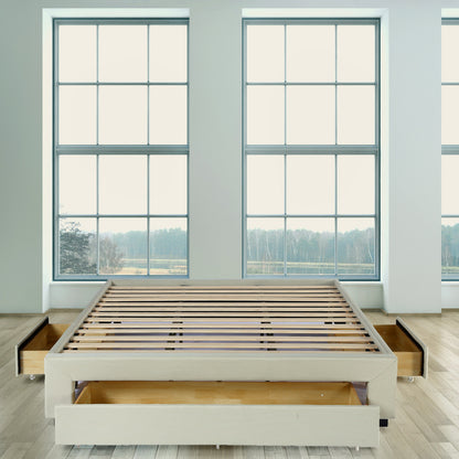 Milano Decor Palermo Bed Base with Drawers Upholstered Fabric Wood-Bed Frames &amp; Bases-PEROZ Accessories