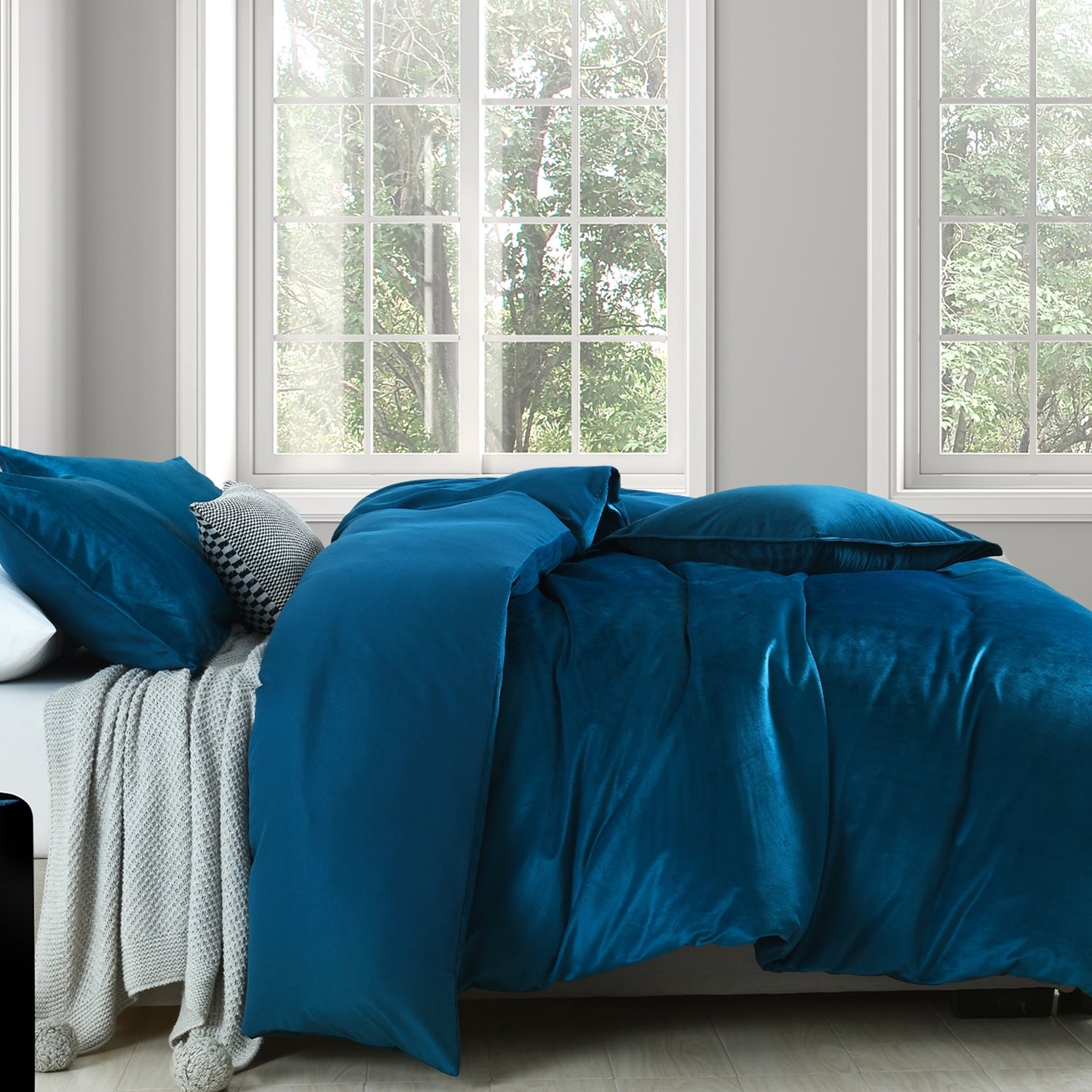 Royal Comfort Velvet Quilt Cover Set Super Soft Luxurious Warmth Bedding-Bed Linen-PEROZ Accessories