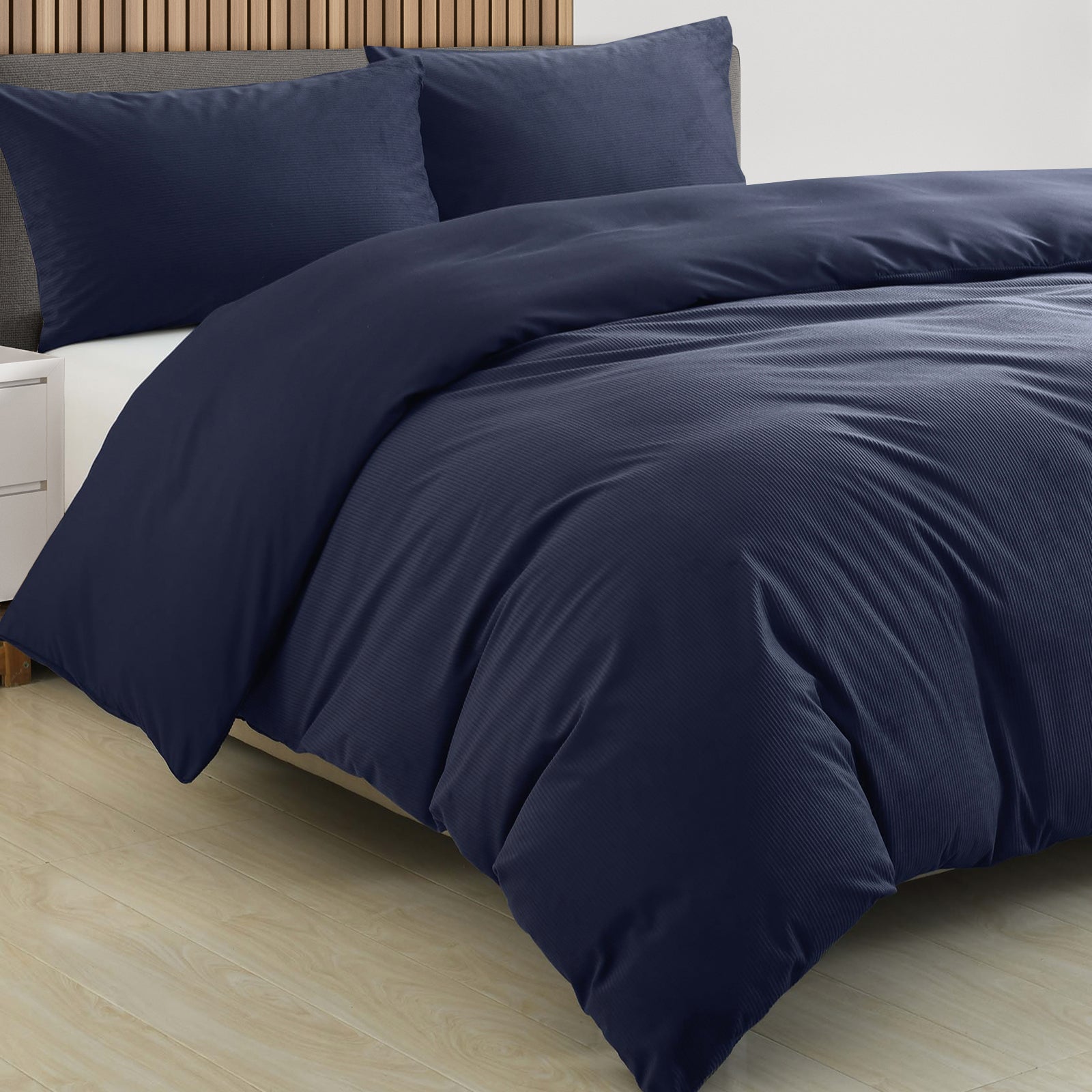 Royal Comfort Velvet Corduroy Quilt Cover Set Super Soft Luxurious Warmth-Bed Linen-PEROZ Accessories