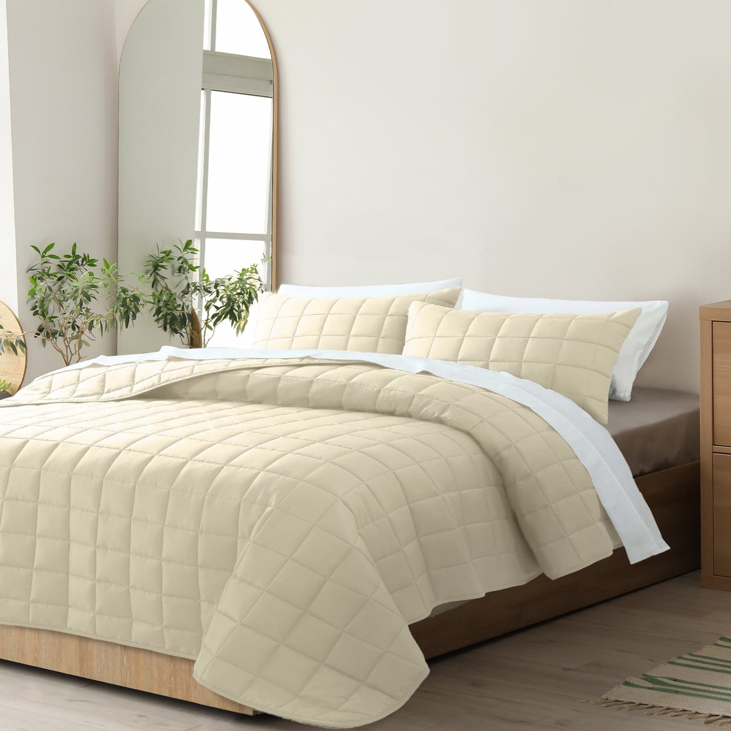 Royal Comfort Coverlet Set Bedspread Soft Touch Easy Care Breathable 3 Piece Set-Bed Linen-PEROZ Accessories