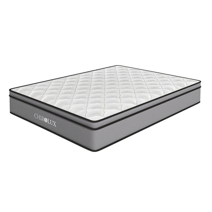 Chiro Lux Cooling Latex Foam Pocket Spring Mattress 5 Zone Medium Firmness-Mattresses &amp; Futons-PEROZ Accessories
