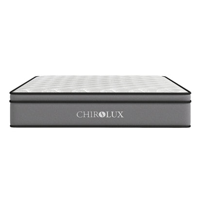 Chiro Lux Cooling Latex Foam Pocket Spring Mattress 5 Zone Medium Firmness-Mattresses &amp; Futons-PEROZ Accessories