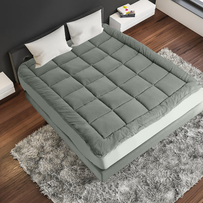 Royal Comfort Bamboo Blend Topper 800GSM 45cm Skirt Luxury Bedding-Bedding-PEROZ Accessories