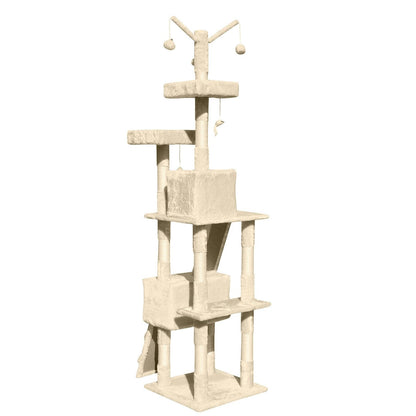 4Paws Cat Tree Scratching Post House Furniture Bed Luxury Plush-Beds &amp; Furniture-PEROZ Accessories