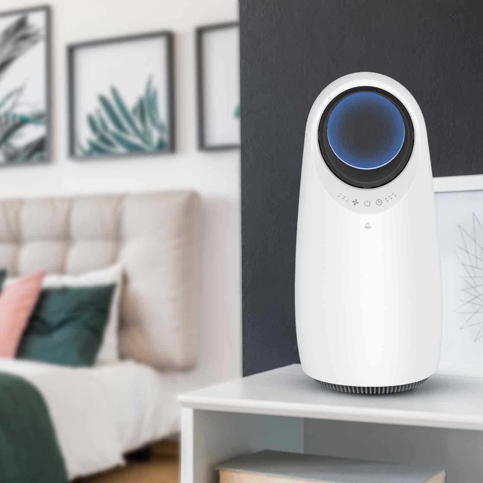 MyGenie Ultra Quiet Eco Flow Air Purifier WI-FI Control HEPA Filter-Heating &amp; Cooling-PEROZ Accessories