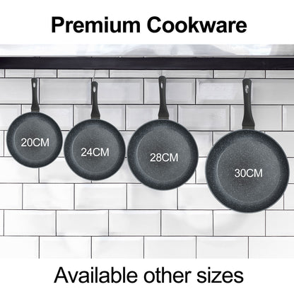 Stone Chef Forged Frying Pan Cookware Kitchen Fry Pan - 28cm-Cookware-PEROZ Accessories