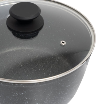 Stone Chef Forged Saucepan With Lid Cookware Kitchen-Cookware-PEROZ Accessories