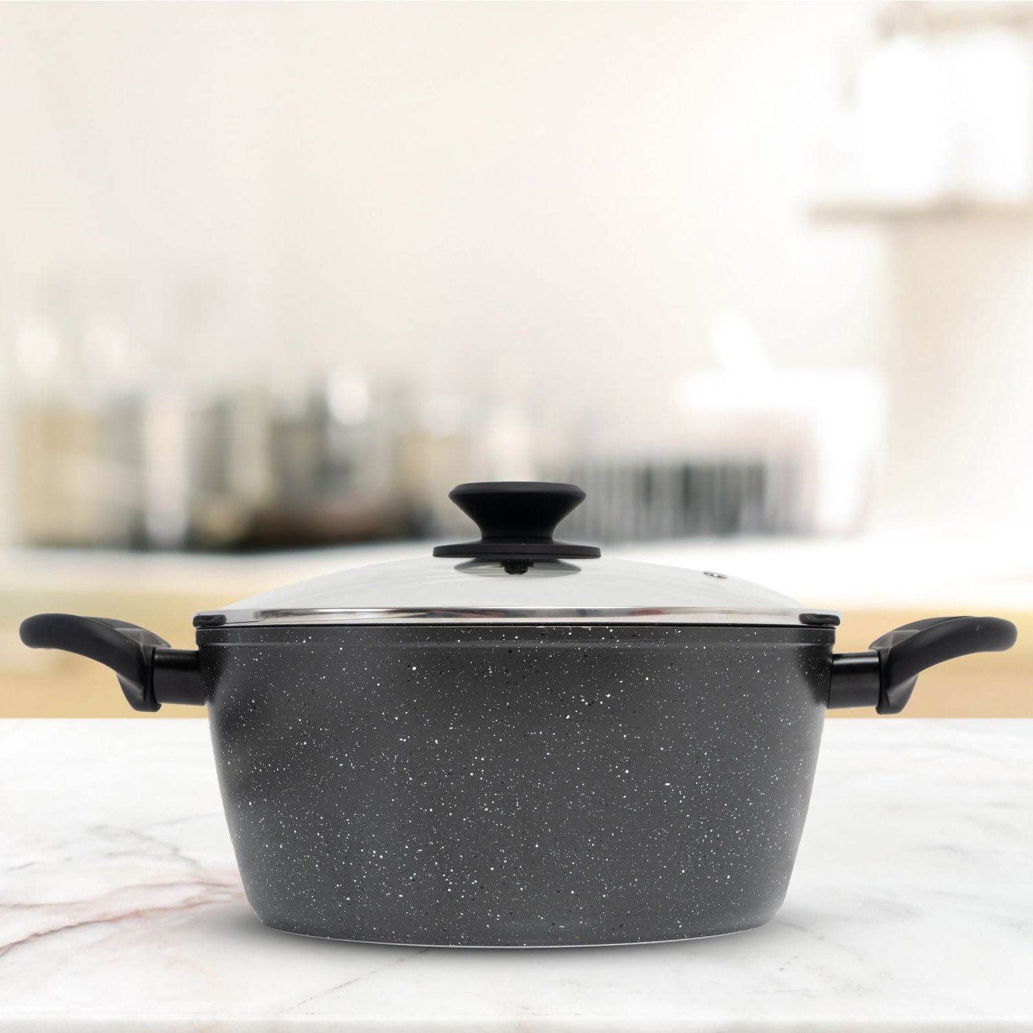 Stone Chef Forged Casserole With Lid Cookware Kitchen-Cookware-PEROZ Accessories