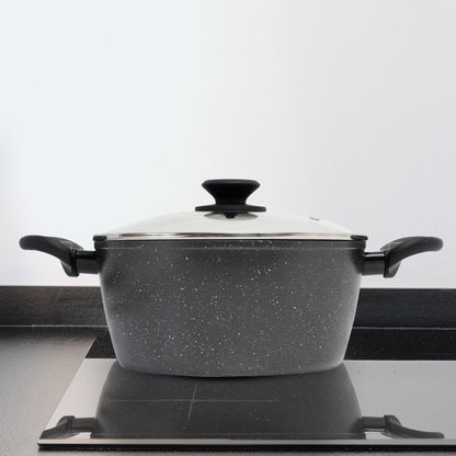 Stone Chef Forged Casserole With Lid Cookware Kitchen-Cookware-PEROZ Accessories