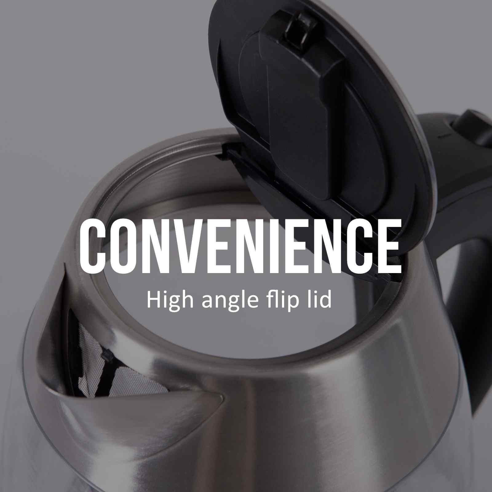 Kitchen Couture Cool Touch Slimline Stainless Steel Blue LED Glass Kettle 1.7L-Small Kitchen Appliances-PEROZ Accessories
