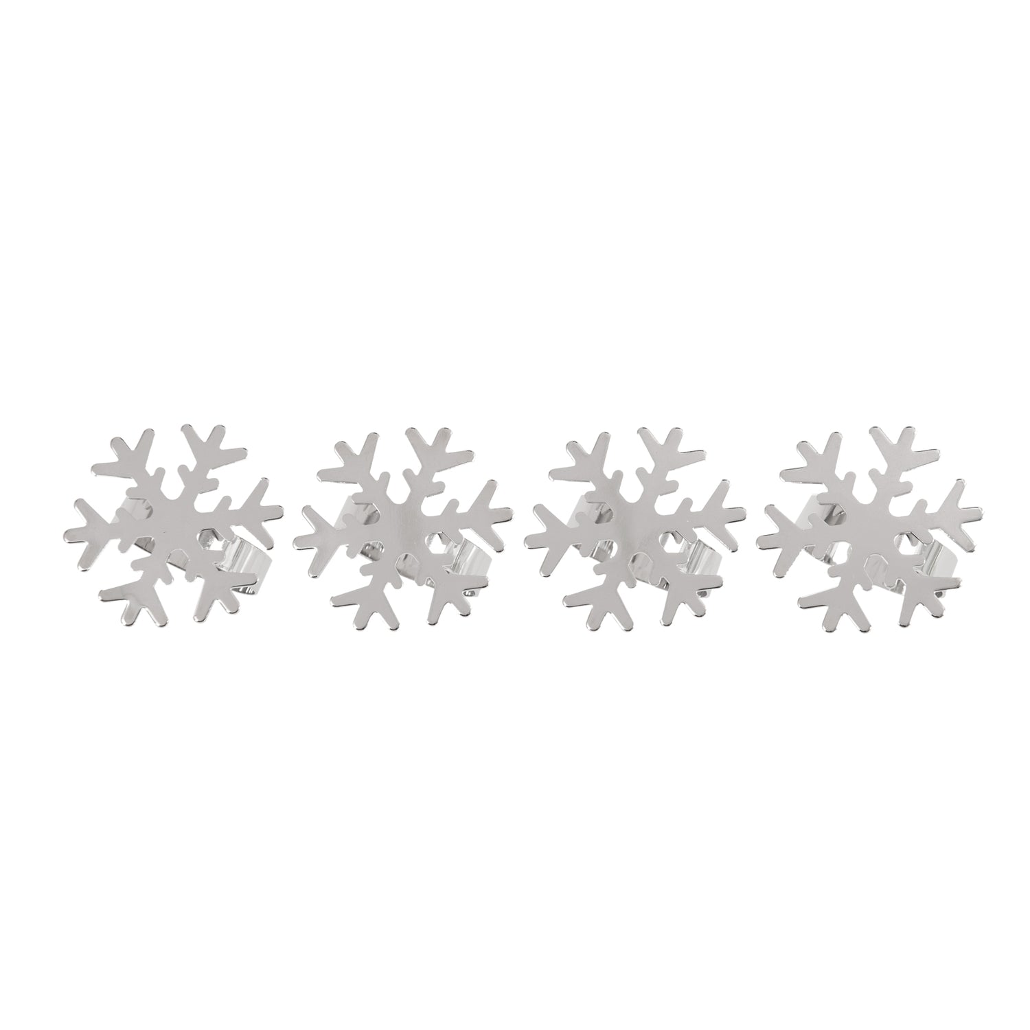 Bread and Butter Napkin Rings - Snow Flake - - 4 Pack-Decorations-PEROZ Accessories