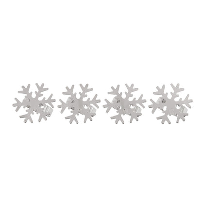 Bread and Butter Napkin Rings - Snow Flake - - 4 Pack-Decorations-PEROZ Accessories