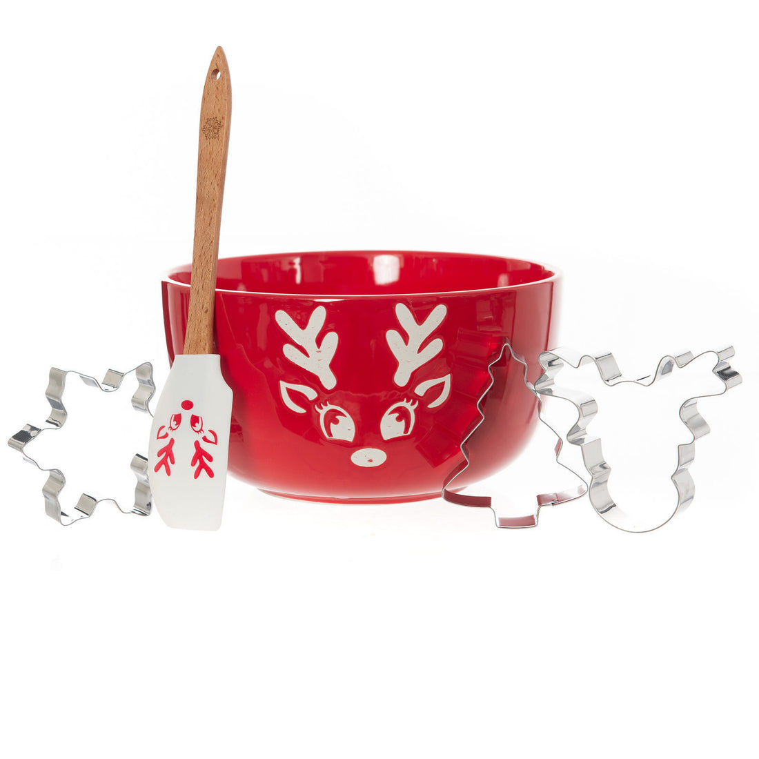 Bread and Butter Electroplate Icy Reindeer Mini Mix Bowl Set-Decorations-PEROZ Accessories