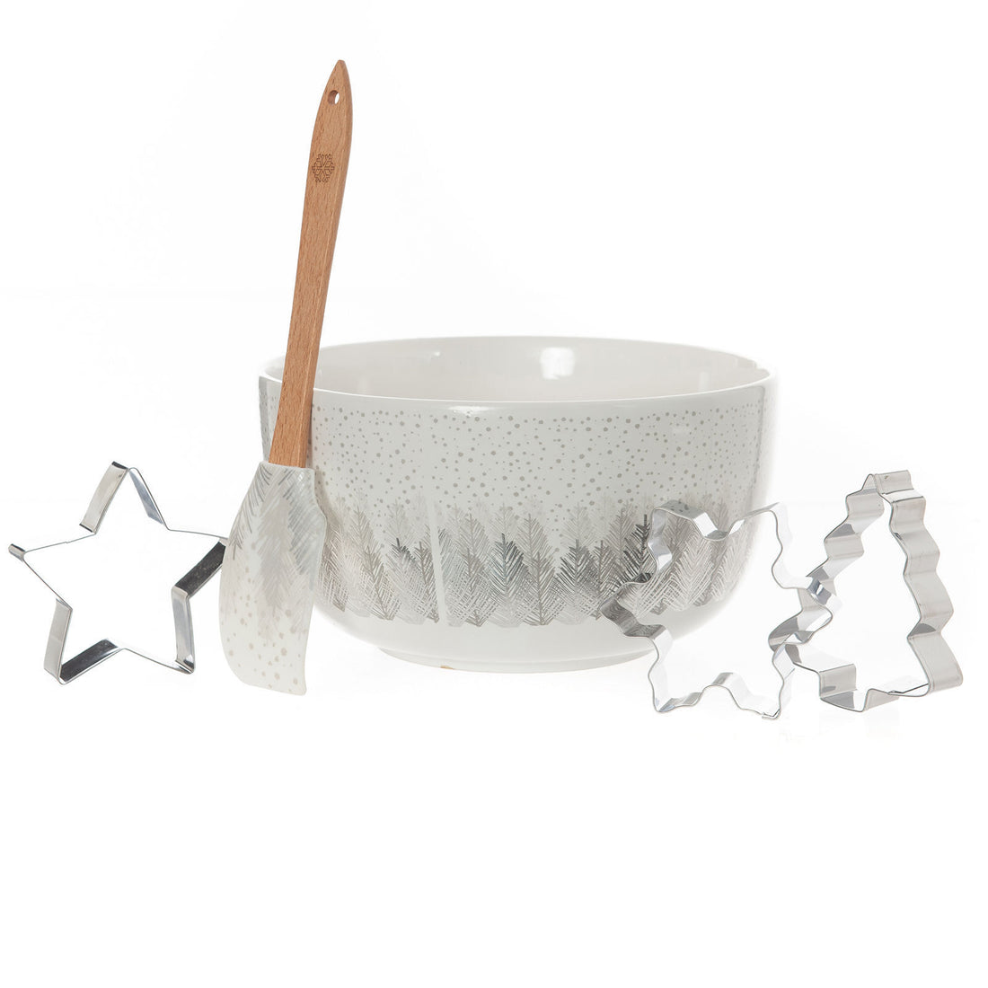 Bread and Butter Electroplate Tree Mini Mix Bowl Set - Silver-Decorations-PEROZ Accessories