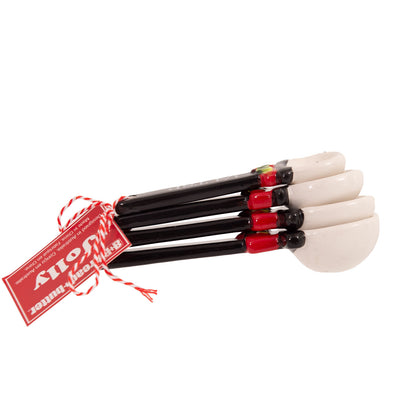 Bread and Butter Snowman Spoons 4 Pack-Decorations-PEROZ Accessories