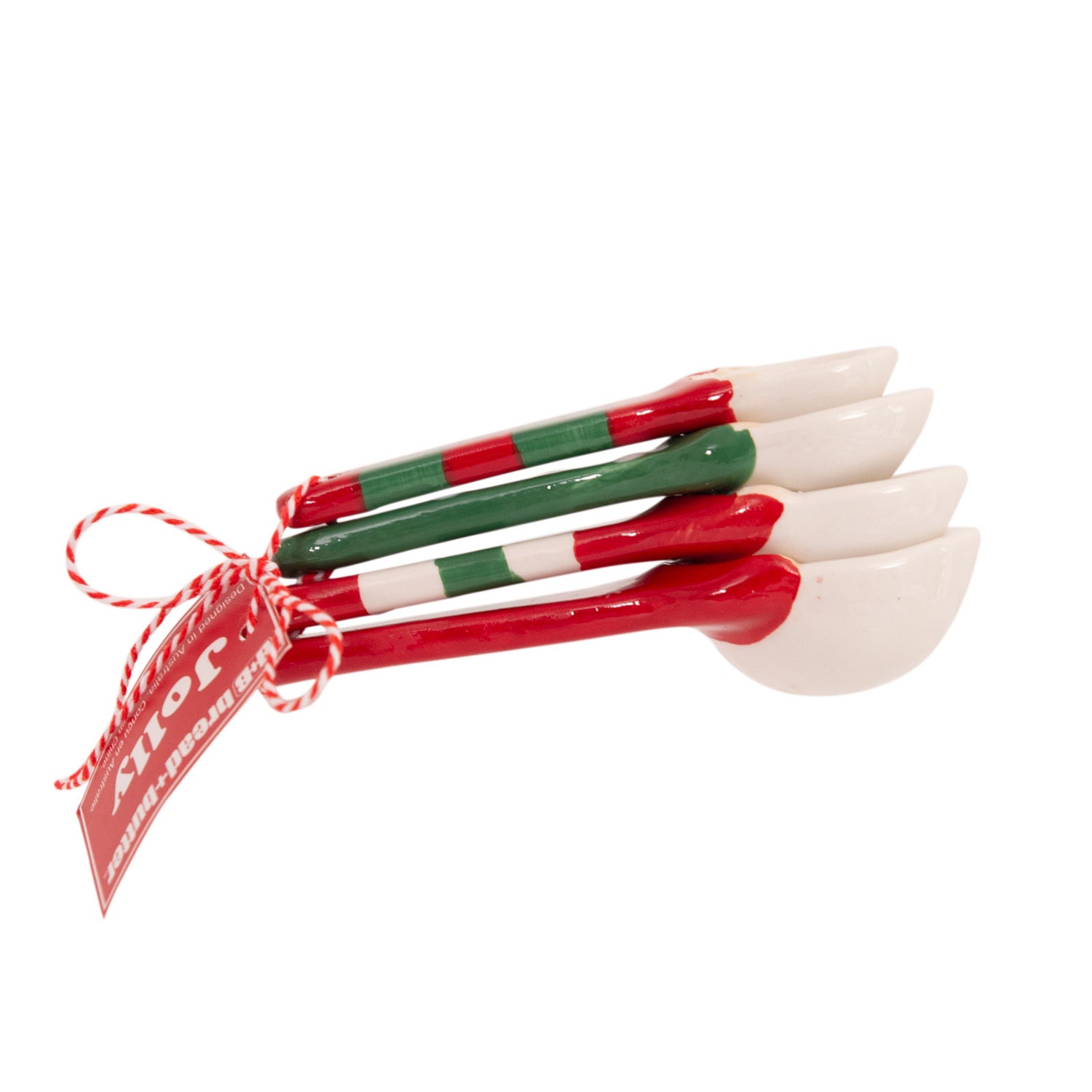 Bread and Butter Gnome Measuring Spoons - 4 Pack - Green/ Red/ White-Decorations-PEROZ Accessories