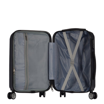 Milano Decor Luxury Travel Luggage Set ABS Hard Case Durable Lightweight-Luggage-PEROZ Accessories