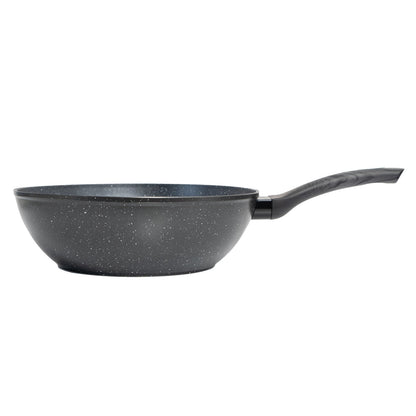 Stone Chef Forged Wok Non Stick Cookware Kitchen Grey Handle - 28cm-Cookware-PEROZ Accessories