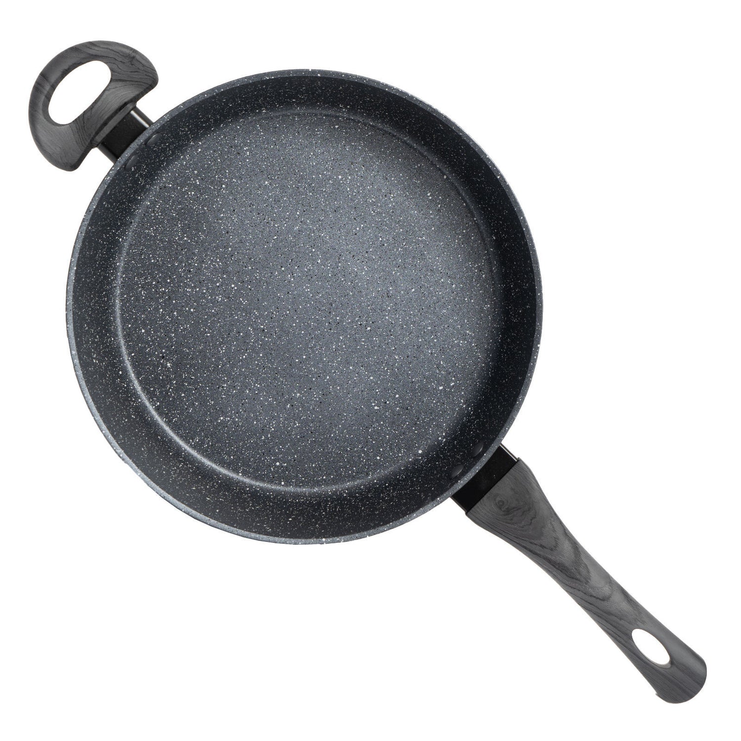 Stone Chef Forged Deep Fry Pan And Lid Cookware Cookware Grey Handle-Cookware-PEROZ Accessories