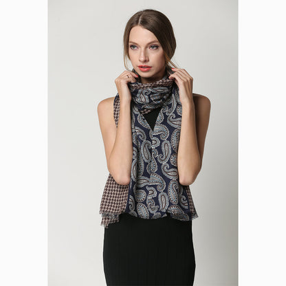 Ugg 100% Australian Merino Wool Scarf Ming Blue-Scarves-PEROZ Accessories