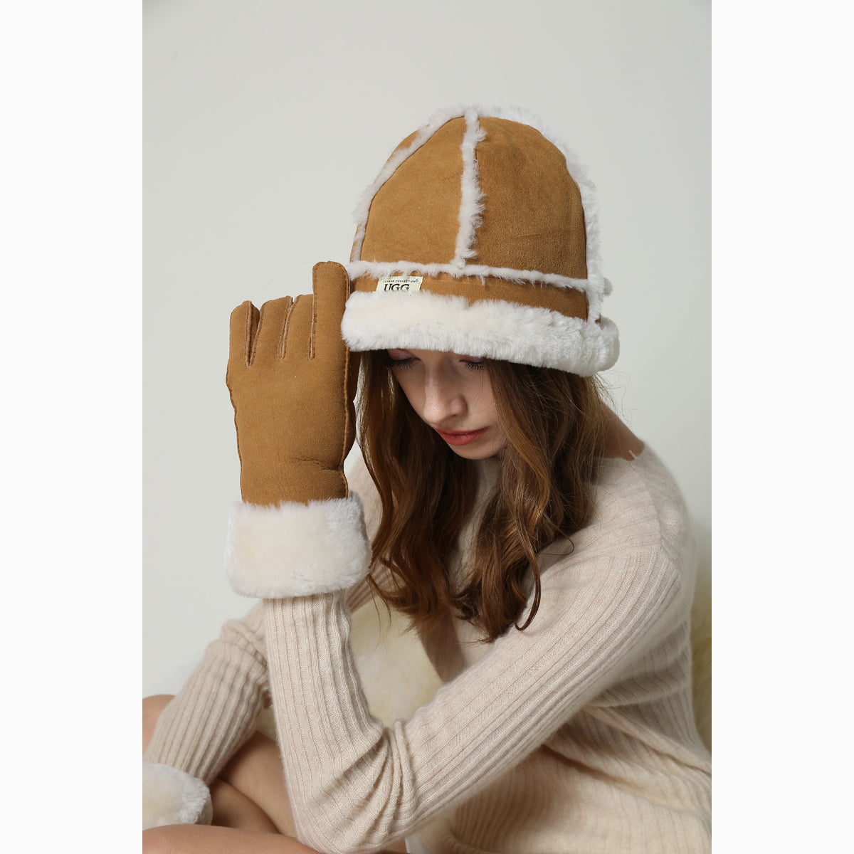 Ugg Turn Cuff Glove-Gloves-PEROZ Accessories